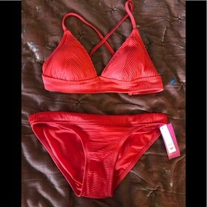 red bikini
